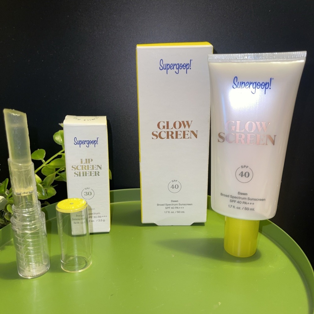 Supergoop Lip Screen Sheer SPF 30 Lip Balm 0.12 oz Authentic & Glow Screen